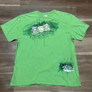 Ecko Unltd Green Graphic Tee XL Streetwear Rhino Graphic